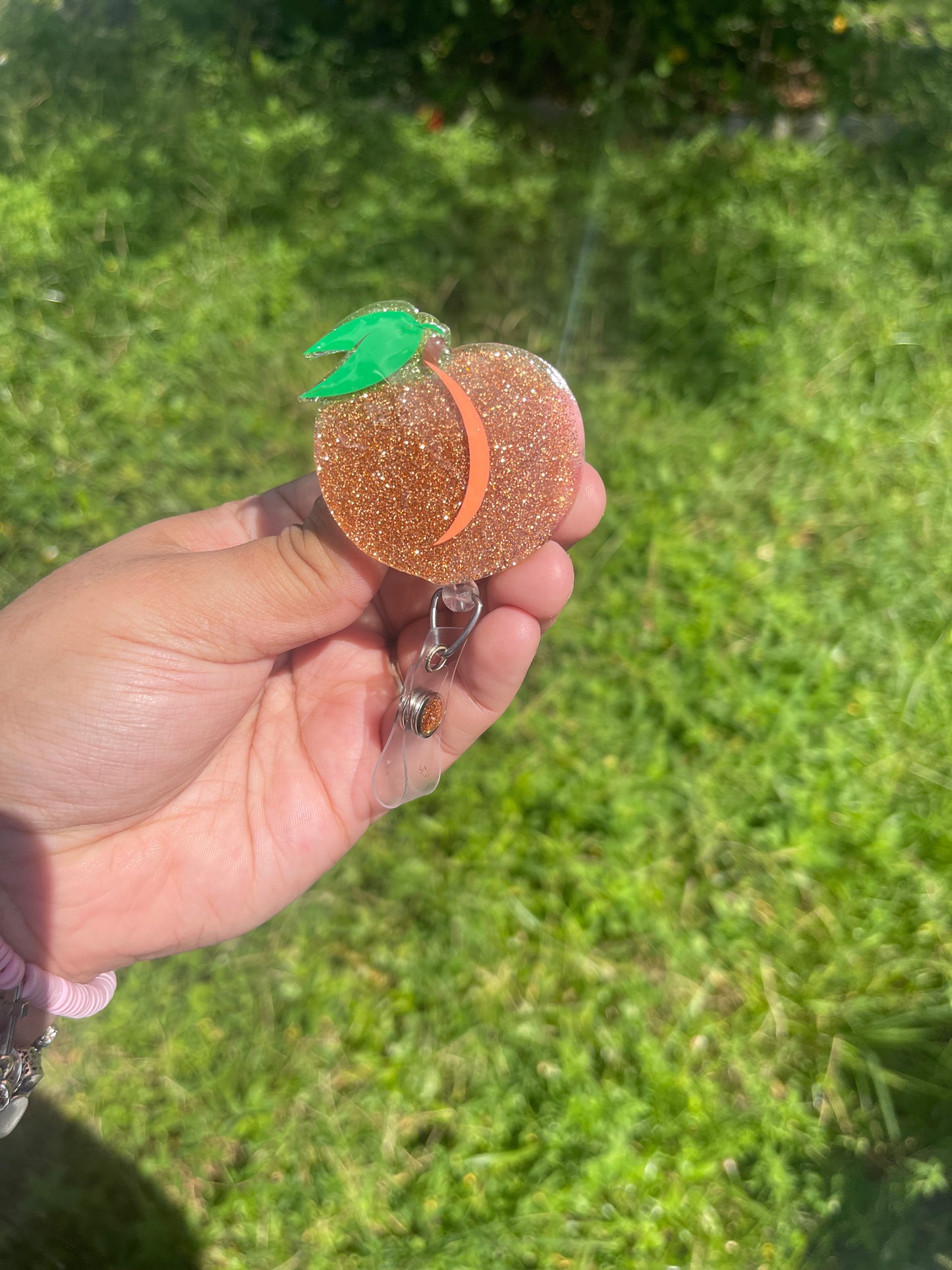 Peaches Badge Reel