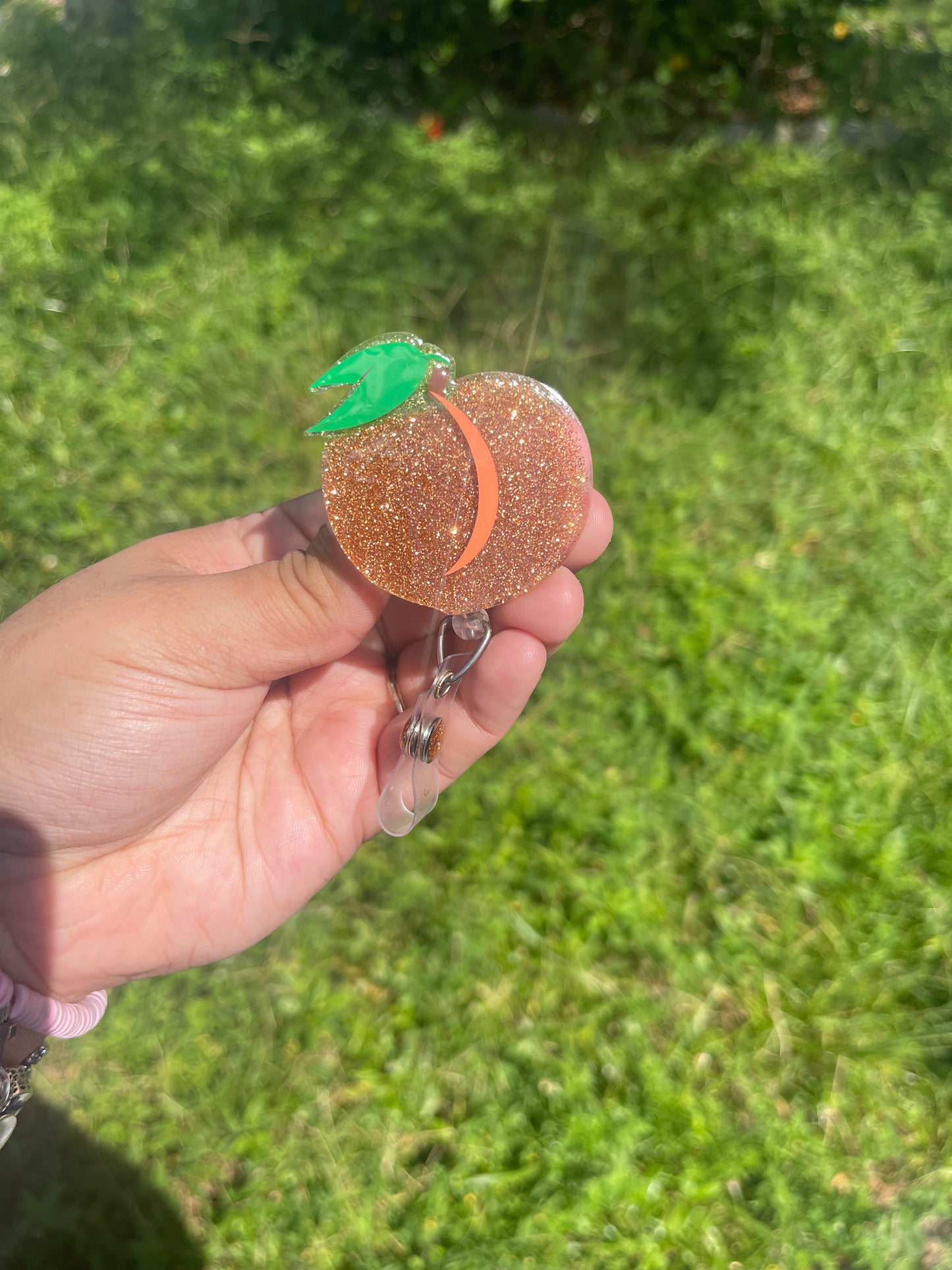 Peaches Badge Reel