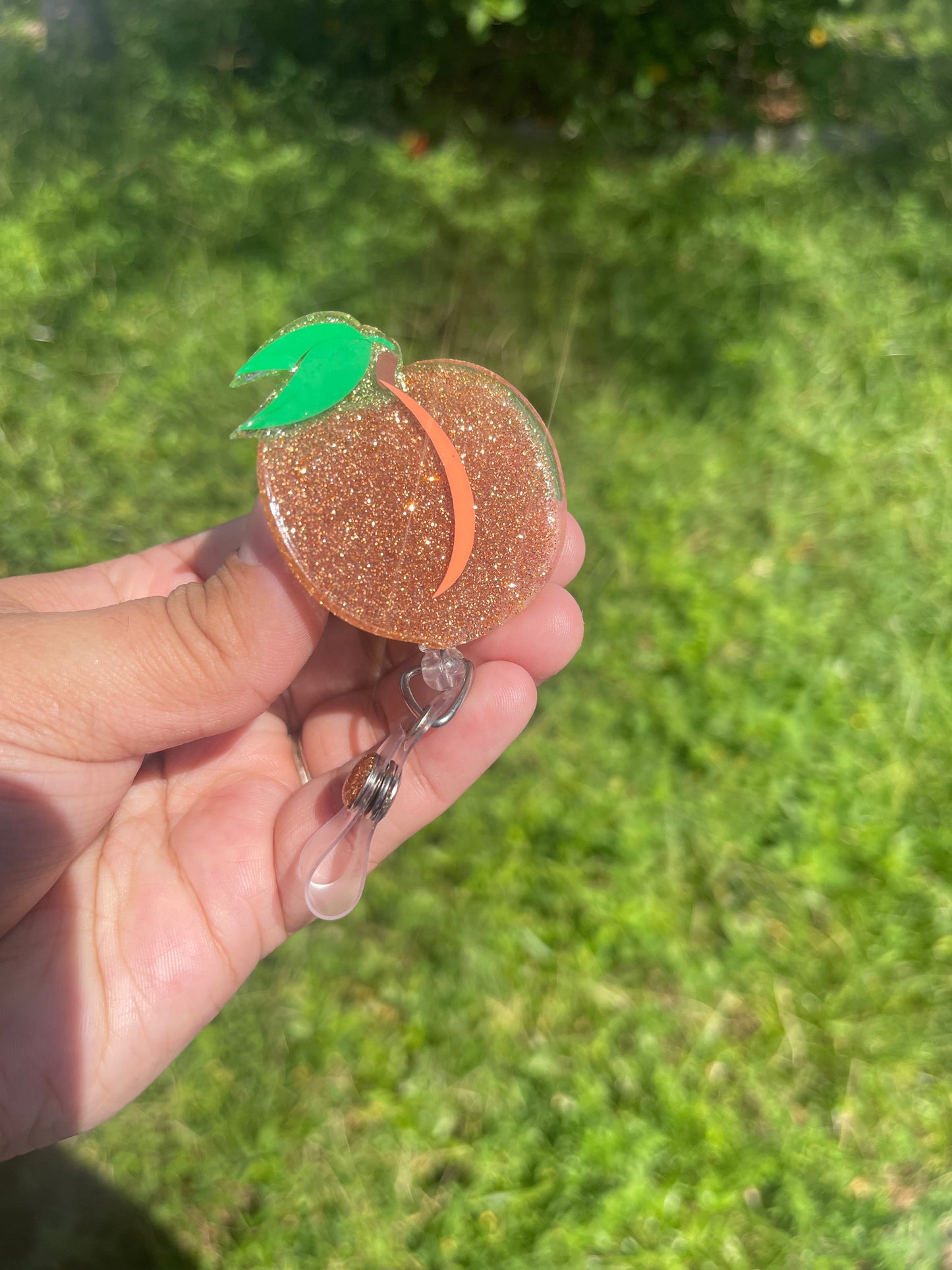 Peaches Badge Reel