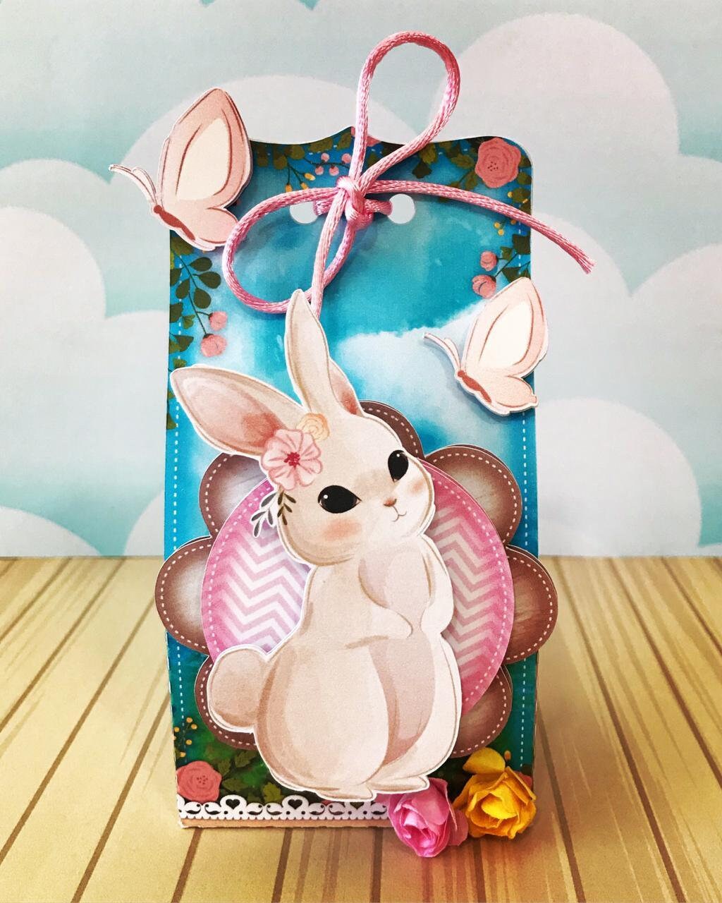 Boho Woodland Theme Pouch Party Favor Box. Woodland theme Treat Boxes. Woodland Party decor and gift boxes.