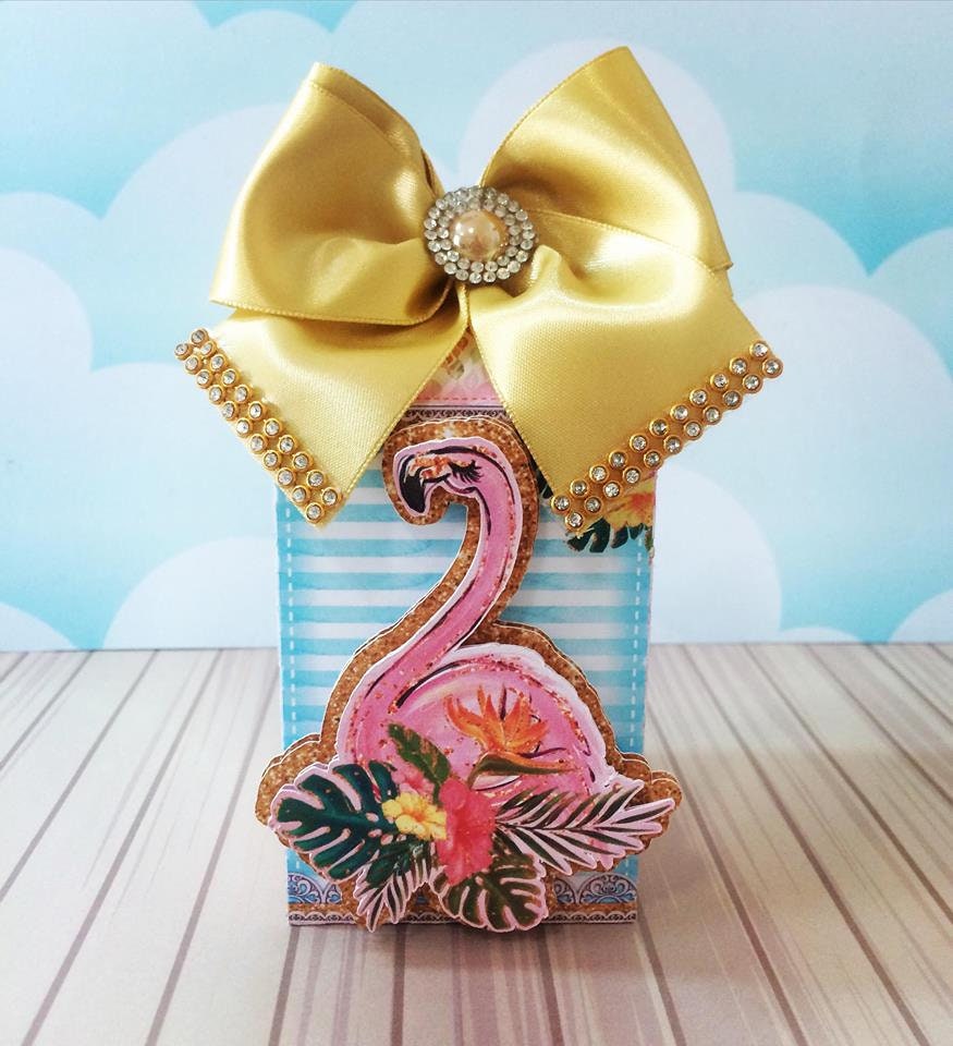 Flamingo Party Milk Favor Box, Flamingo Decoration, Treat Box, Goodie Bag, Flamingo Baby Shower, Flamingo Themed Birthday Party Decorations