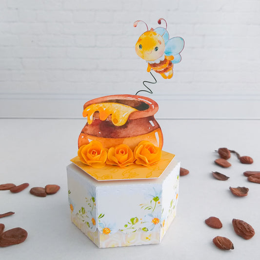 Honey Personalized Baby Shower honey Box - Honey Bee Personalized Favor Box - Bumble bee baby shower favors - bee theme party favor