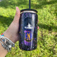 Wednesday Addams Halloween snowglobe tumbler