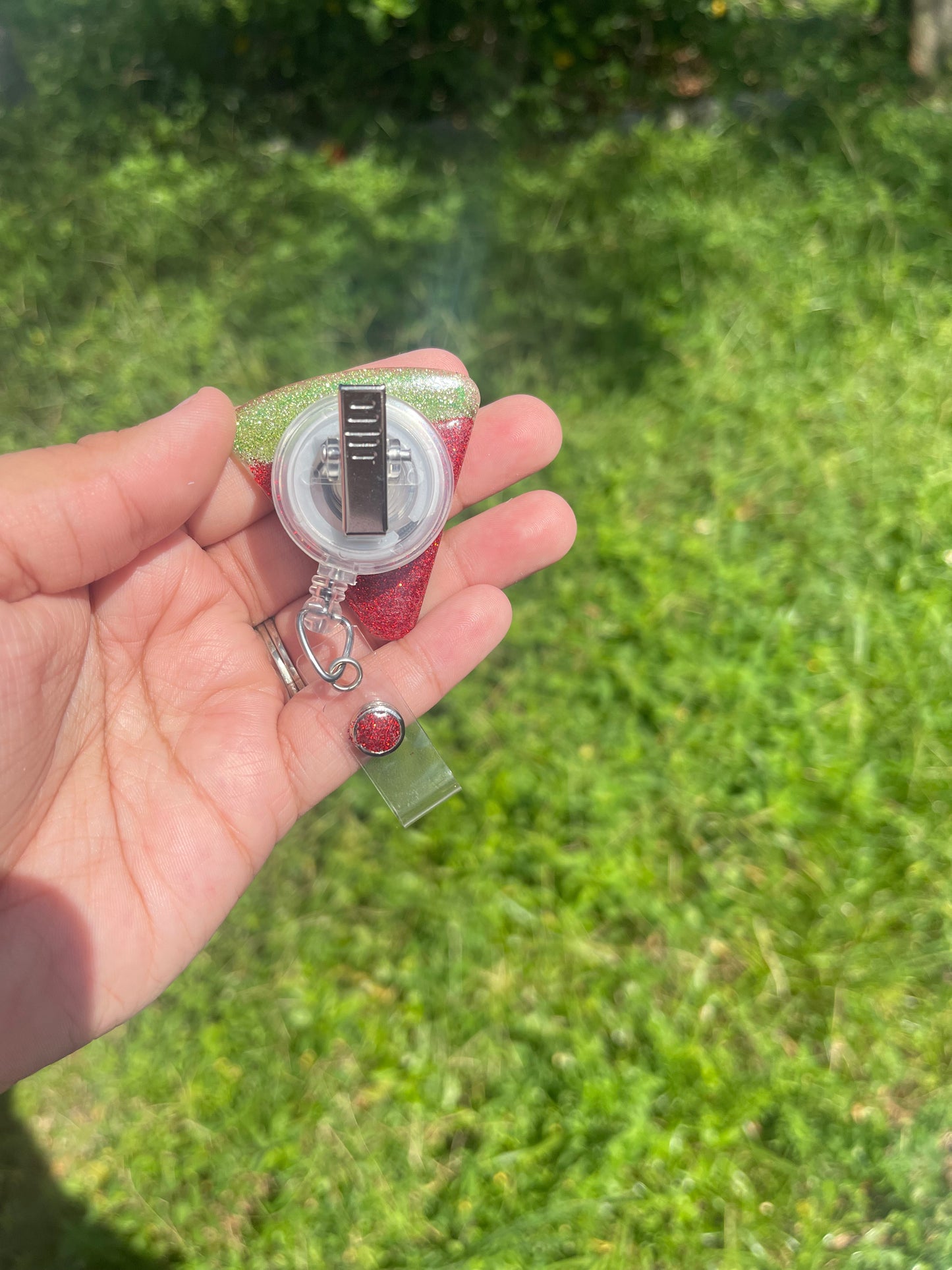 Watermelon Slice Badge Reel