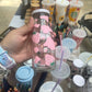 Pink Strawberry Cow print Milk Jug