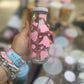 Pink Strawberry Cow print Milk Jug