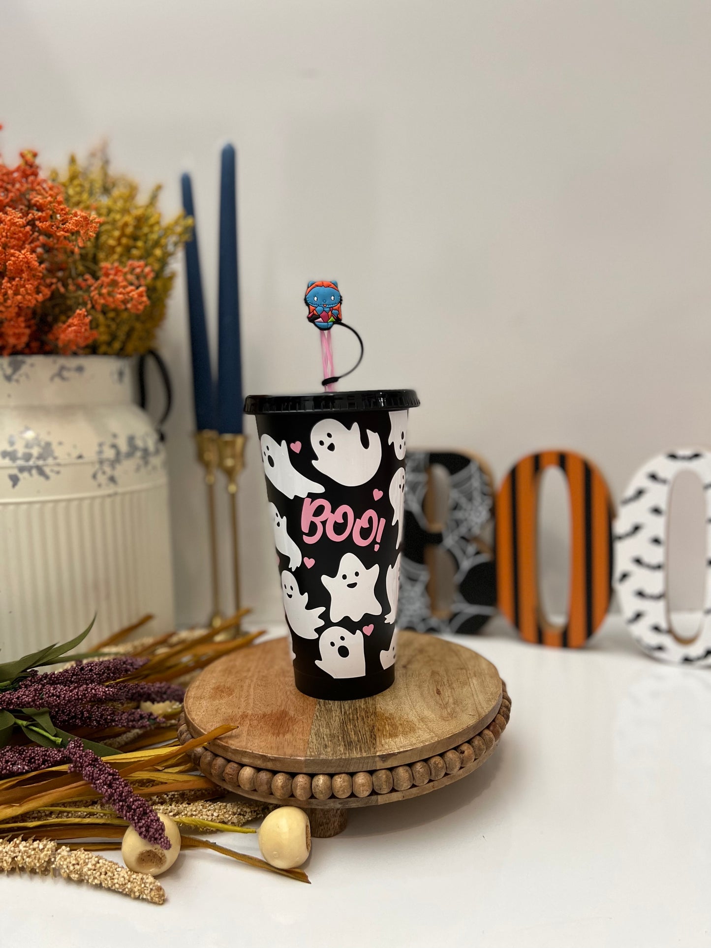 Boo!  Black Ghost cup - 24oz venti cold cup