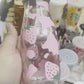 Pink Strawberry Cow print Milk Jug