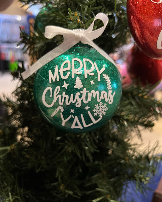 Merry Christmas Y'all Ornament