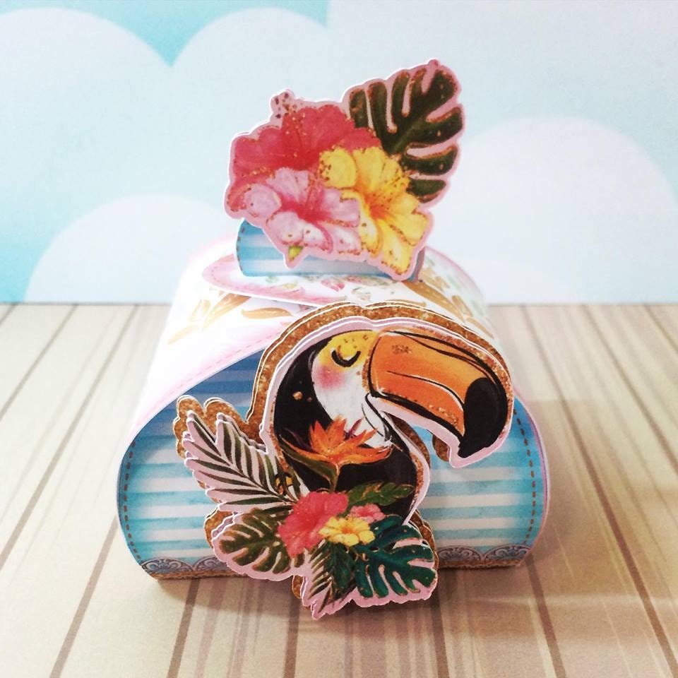 Flamingo Theme Small Square Party Favor Box. Flamingo theme Treat Boxes. Flamingo Party decor and gift boxes. Goodie bags, candy box.