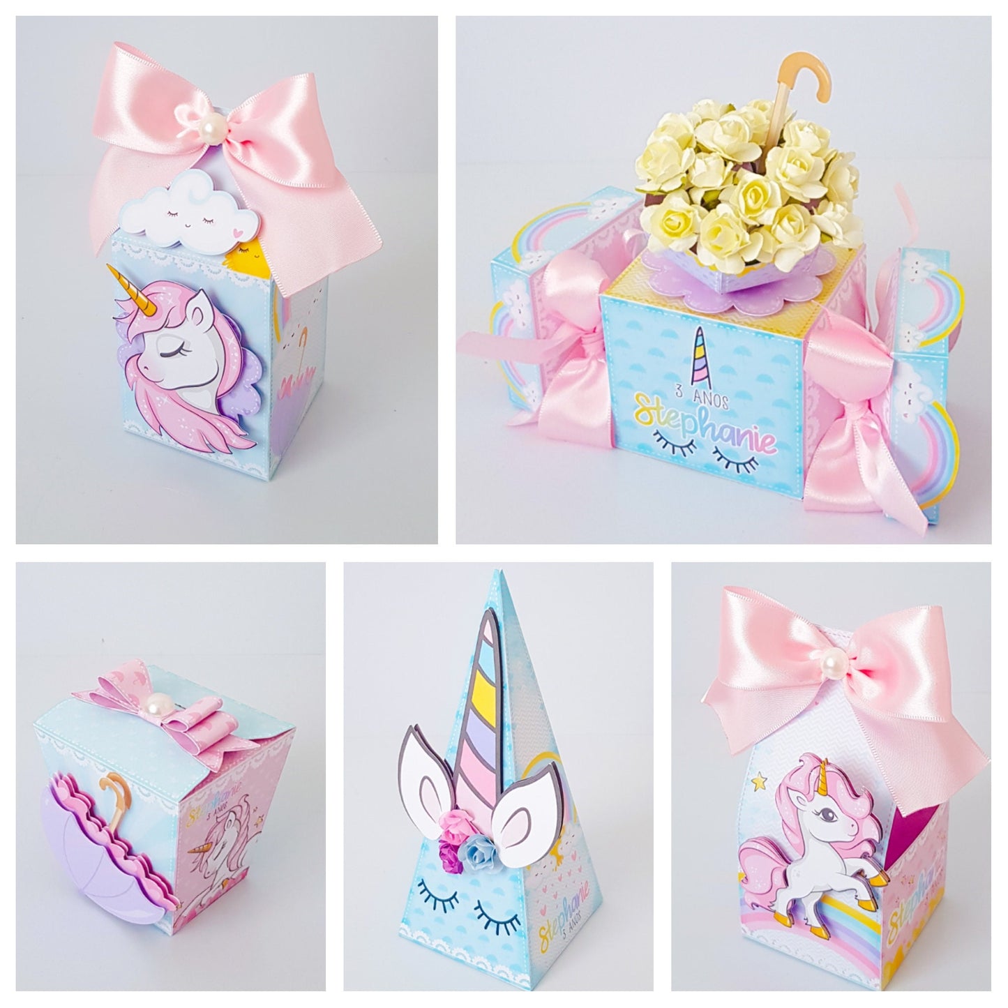 Unicorn Pouch favor box, Unicorn Decoration, Unicorn Baby Shower, Unicorn party,Luxury goodie bags,