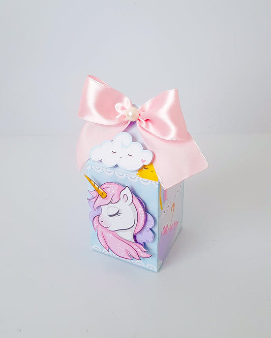 Unicorn Birthday - mUnicorn favor box - Unicorn Decoration - Unicorn Baby Shower - Unicorn party - Custom Favor Boxes - Unicorn Milk box