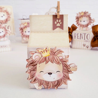 Lion Party Favor box, Custom Lion Party Decor. Lion themed decorations for party, Lion parade party. Lion Party.