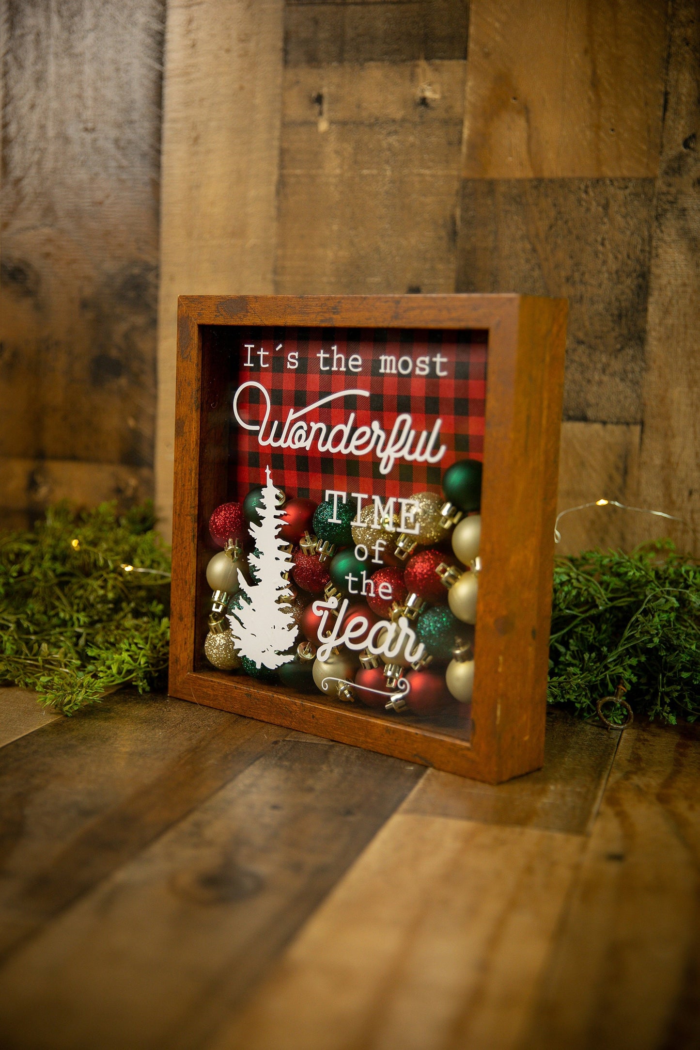 It's the most wonderful time of the year Shadow Box | Christmas Decor | Christmas Home Decor | Gift for mom | gift for wife | gift