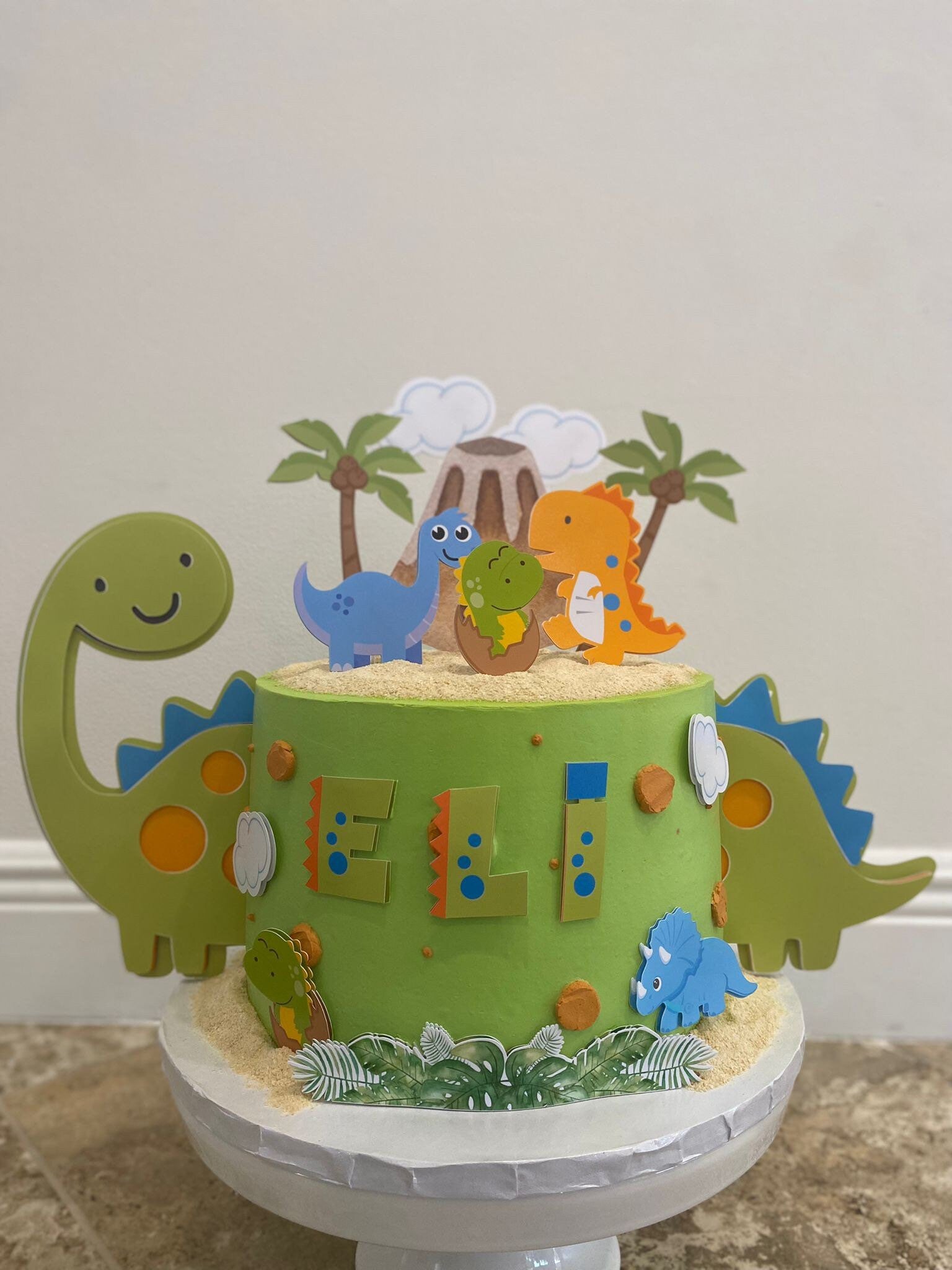Dinosaur topper- Dinosaur Cake Topper- Dino Topper - Dino Cake Topper- Dinosaur Decoration- Cake Top Dino